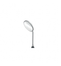 Miroir à bouche Rhodium - 22 mm